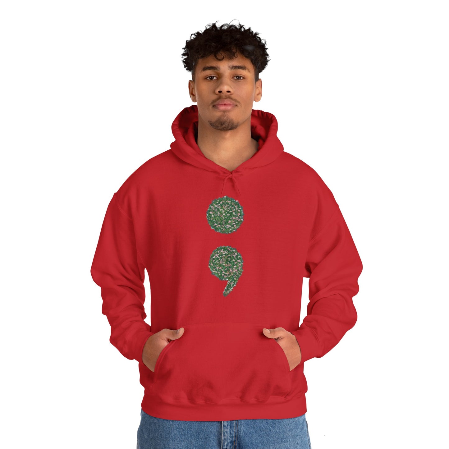 Flowers Semi-Colon Heavy Blend™ Hooded Sweatshirt