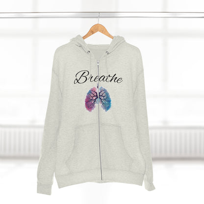 Breathe Unisex Zip Hoodie