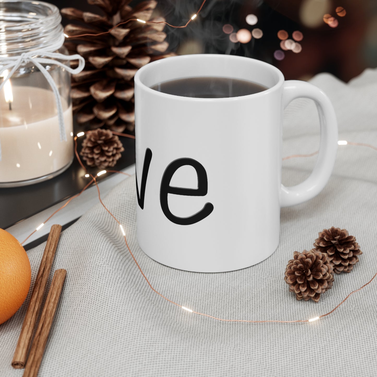 Semi-Colon L;ve 11oz Ceramic Mug