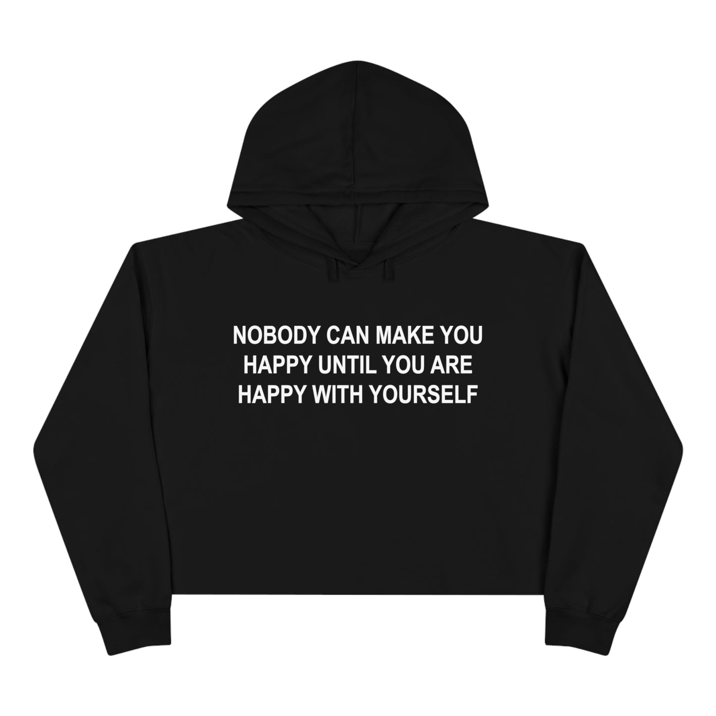 Happy with Yourself Crop Hoodie