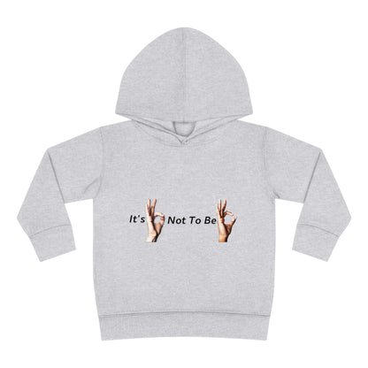 It's OK Not To Be OK Hands Toddler Pullover Fleece Hoodie