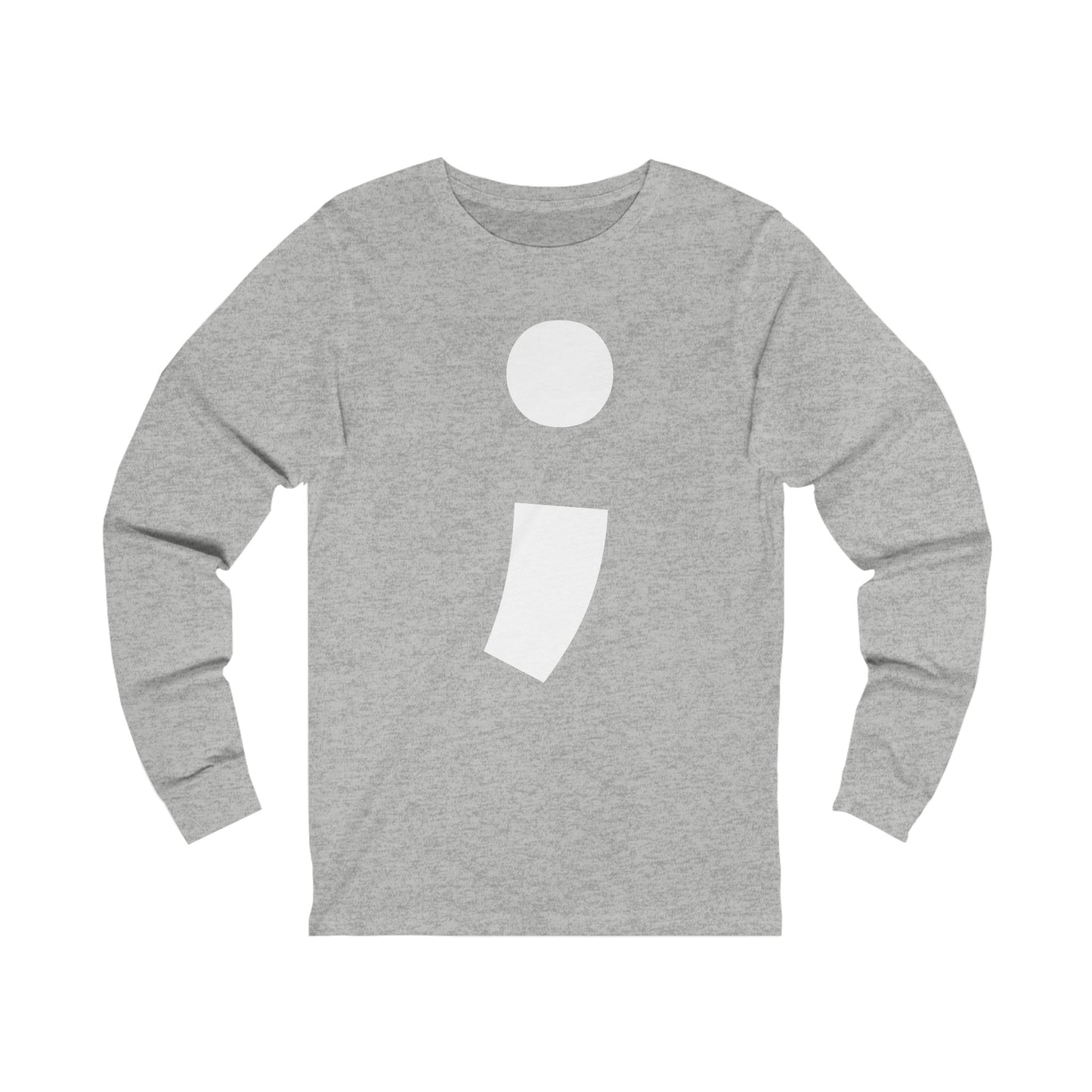 Semi-Colon ; Jersey Long Sleeve Tee