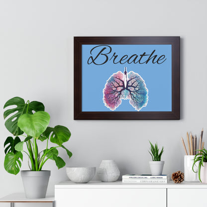 Breathe Framed Horizontal Poster