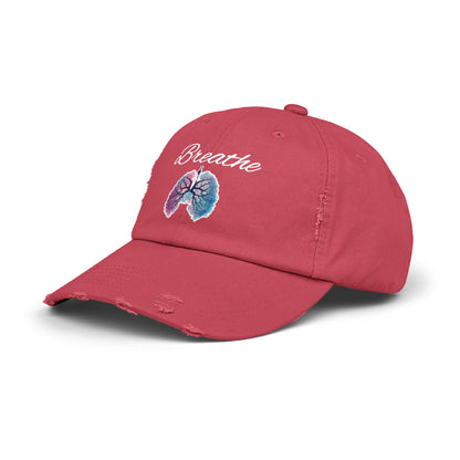 Breathe Unisex Distressed Cap