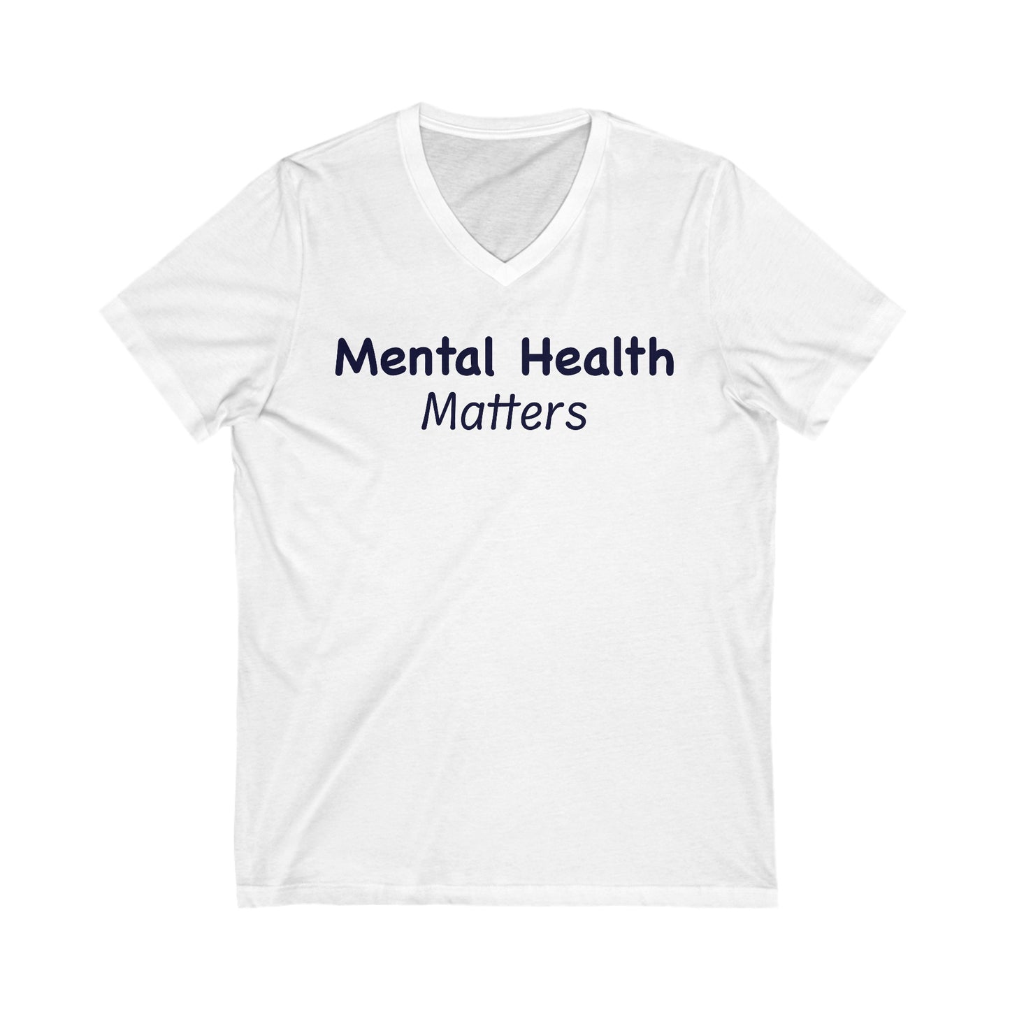 Mental Health Matters Jersey Short Sleeve V-Neck Tee