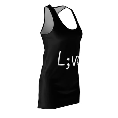 Semi-Colon L;ve Women's Cut & Sew Racerback Dress (AOP)