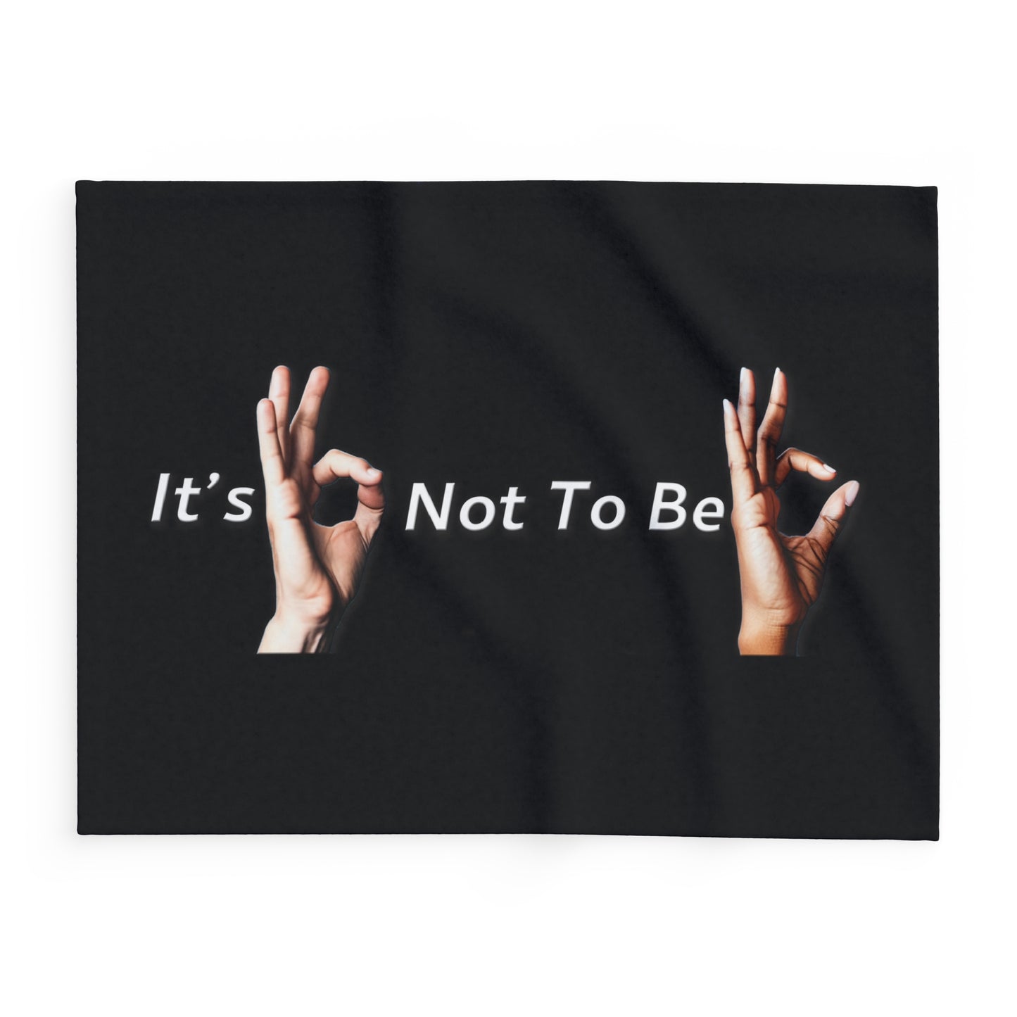 It's OK Not To Be OK Hands Arctic Fleece Blanket