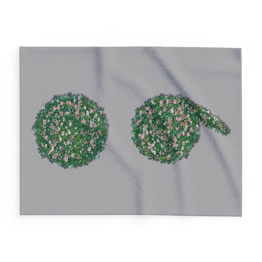 Flowers Semi-Colon Arctic Fleece Blanket