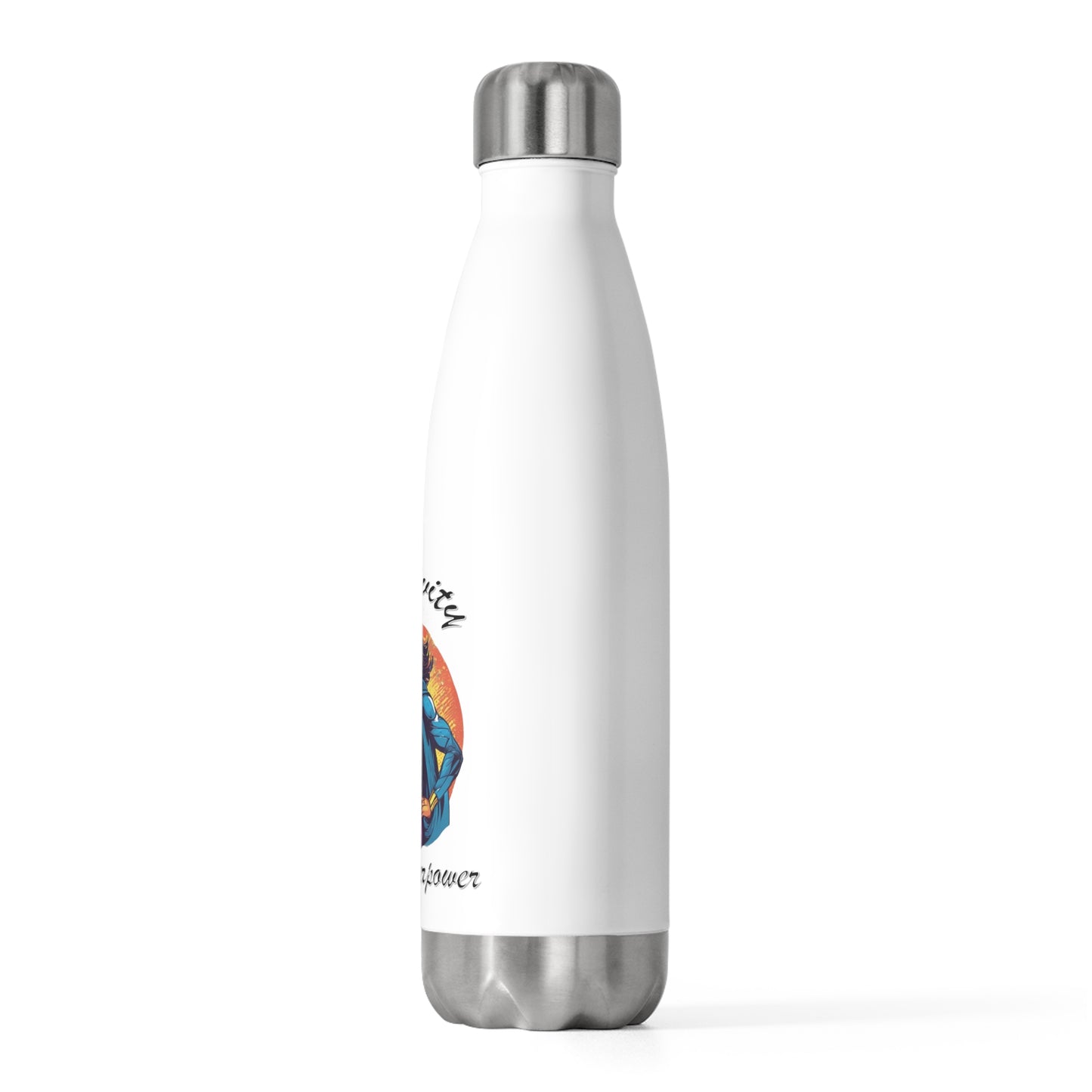 Positivity is a Superpower Female Superhero 20oz Insulated Bottle