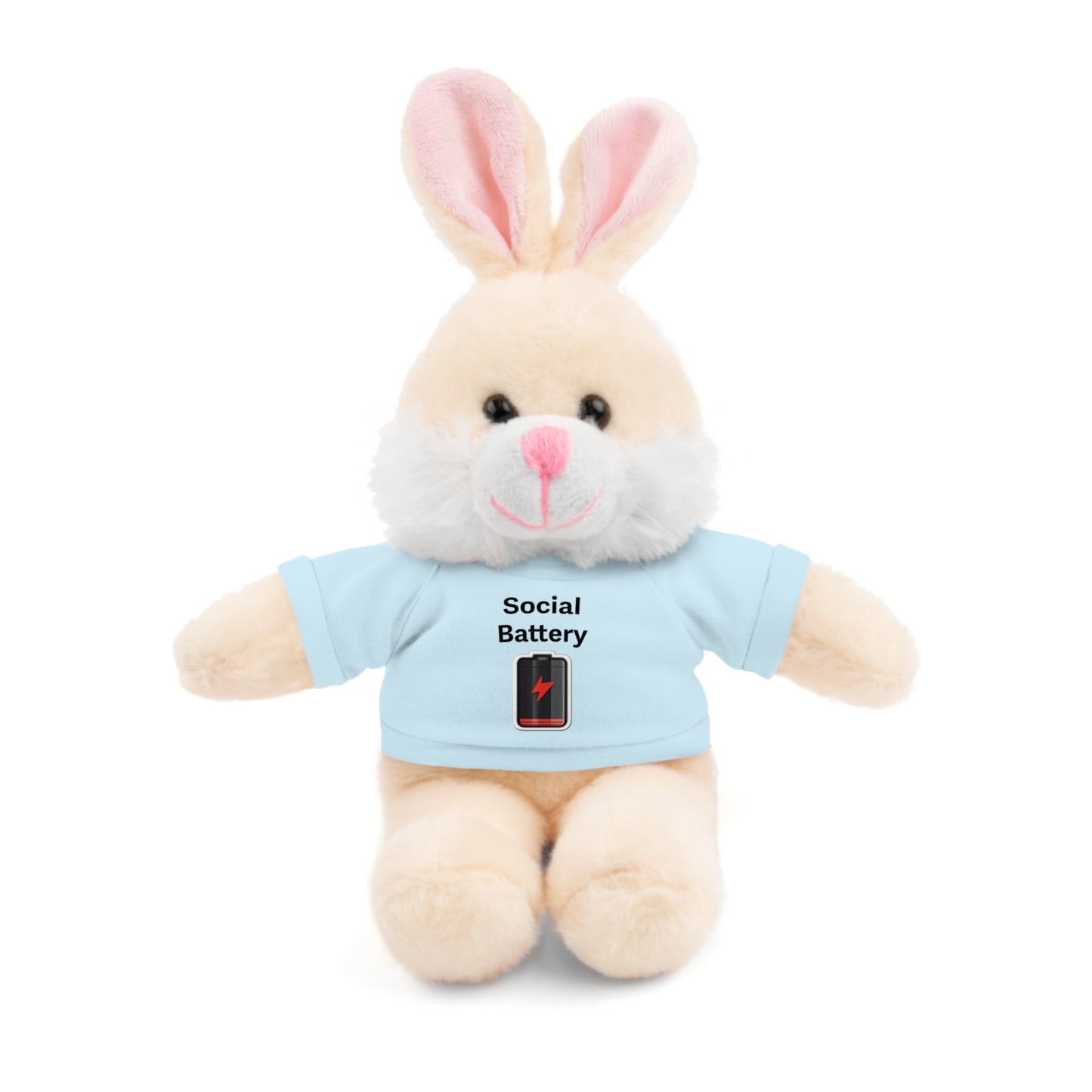 Social Battery Low Stuffed Animals with Tee