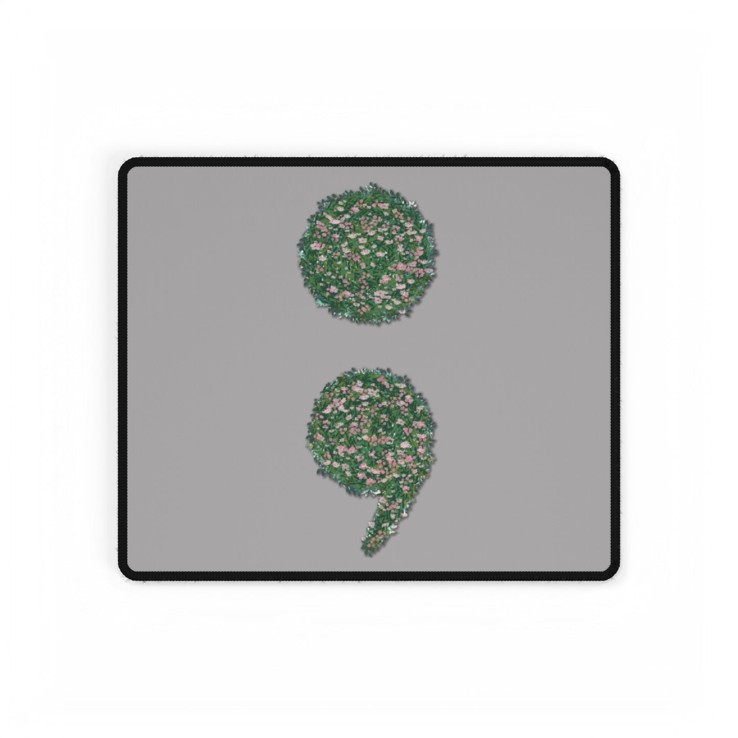 Flowers Semi-Colon Desk Mats