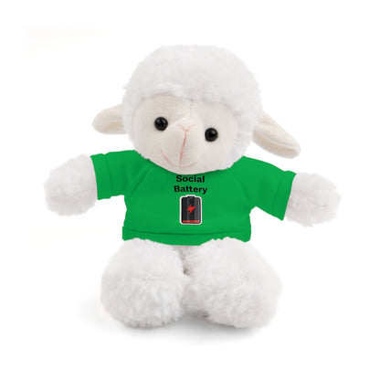 Social Battery Low Stuffed Animals with Tee