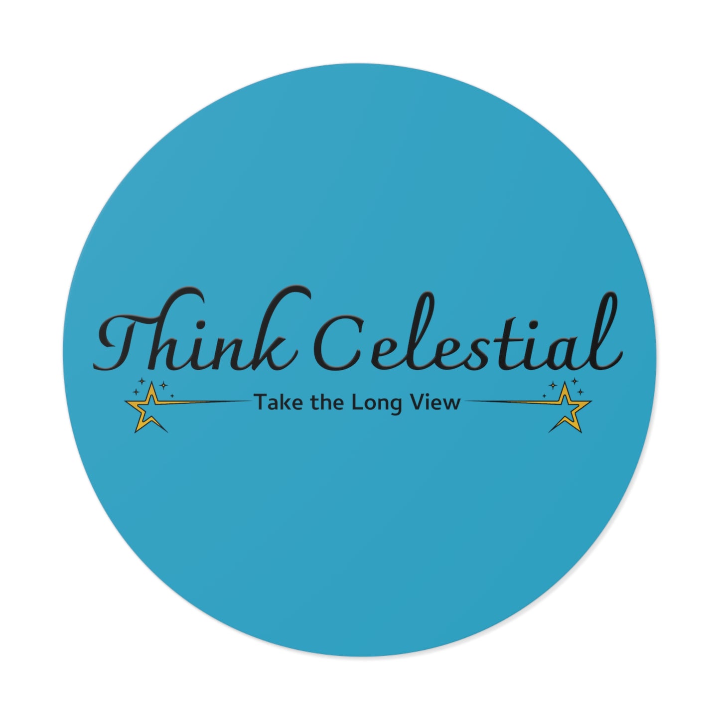 Think Celestial Round Vinyl Stickers