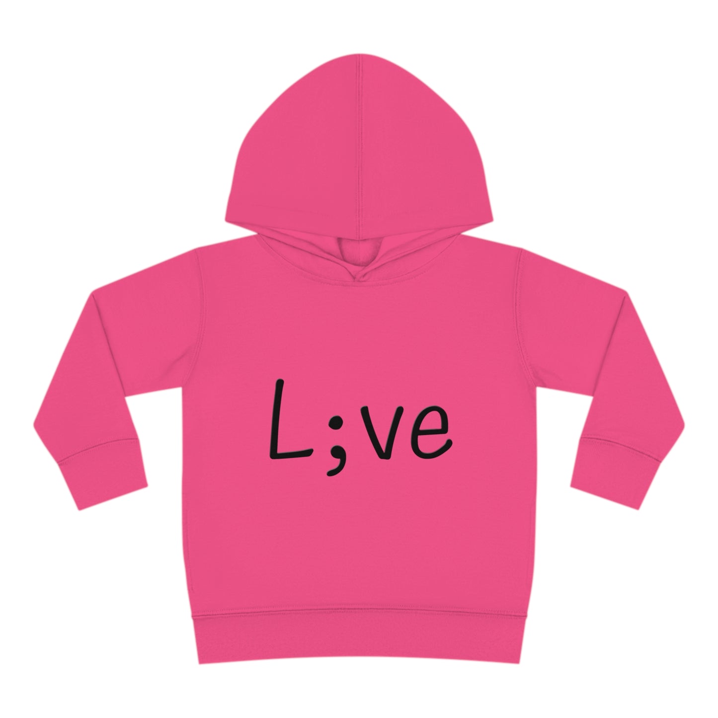 Semi-Colon L;ve Toddler Pullover Fleece Hoodie