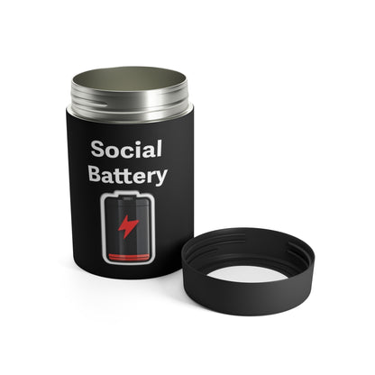 Social Battery Low Can Holder