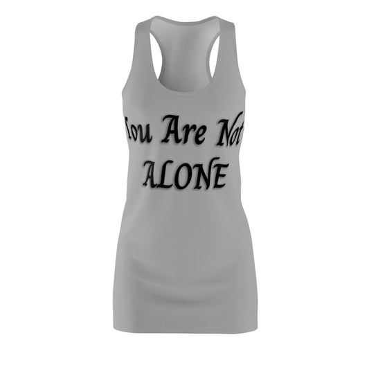 You Are Not Alone Women's Cut & Sew Racerback Dress (AOP)