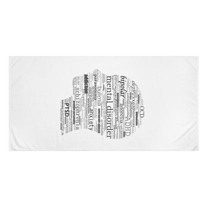 Mental Disorder Silhouette Mink-Cotton Towel