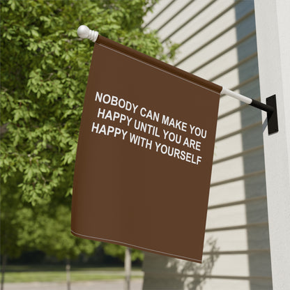 Happy with Yourself Garden & House Banner