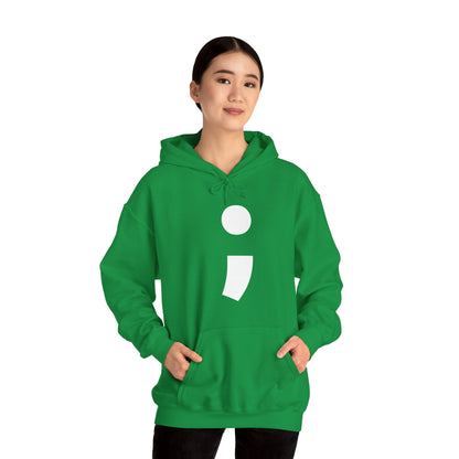 Semi-Colon ; Heavy Blend™ Hooded Sweatshirt