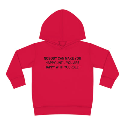 Happy with Yourself Toddler Pullover Fleece Hoodie