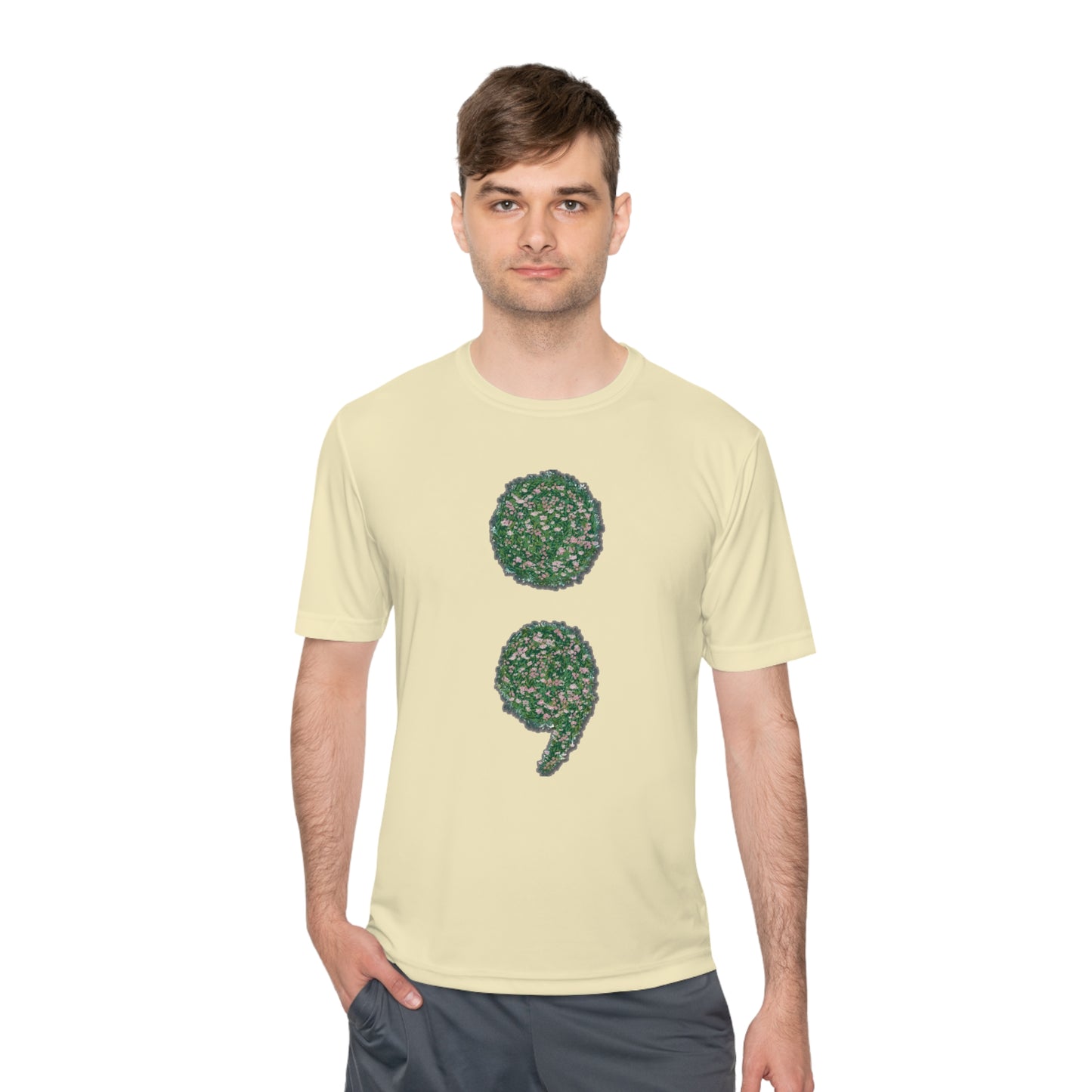 Flowers Semi-Colon Moisture Wicking Tee