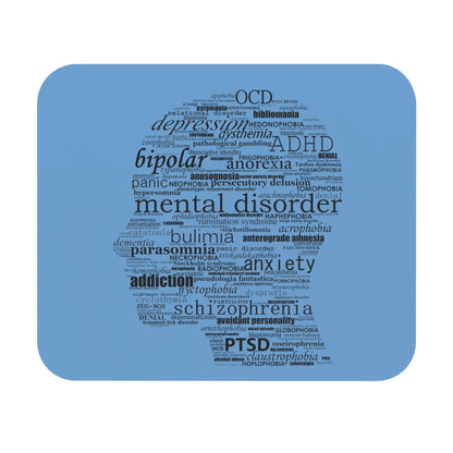 Mental Disorder Silhouette Mouse Pad (Rectangle)