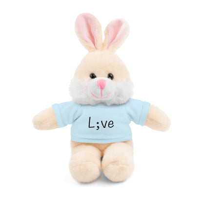 Semi-Colon L;ve Stuffed Animals with Tee