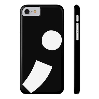 Semi-Colon ; Slim Phone Cases