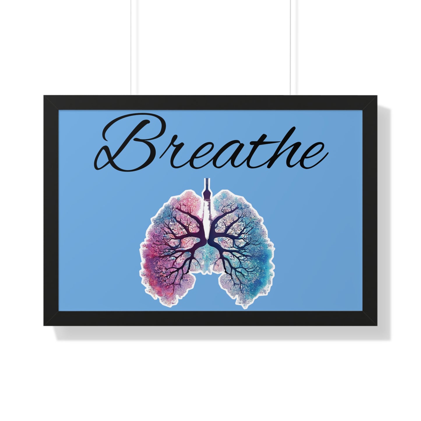 Breathe Framed Horizontal Poster