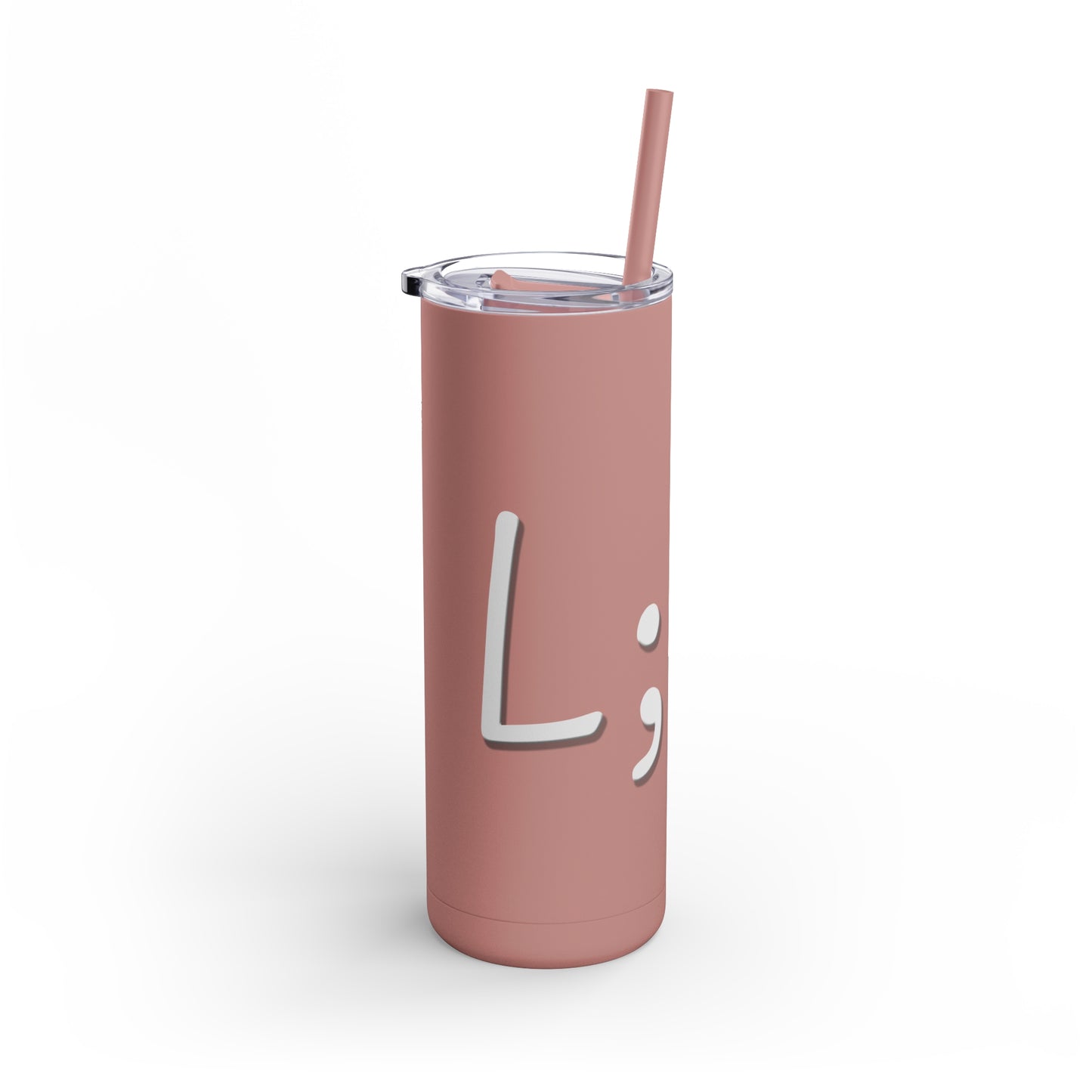 Semi-Colon L;ve Skinny Matte Tumbler, 20oz