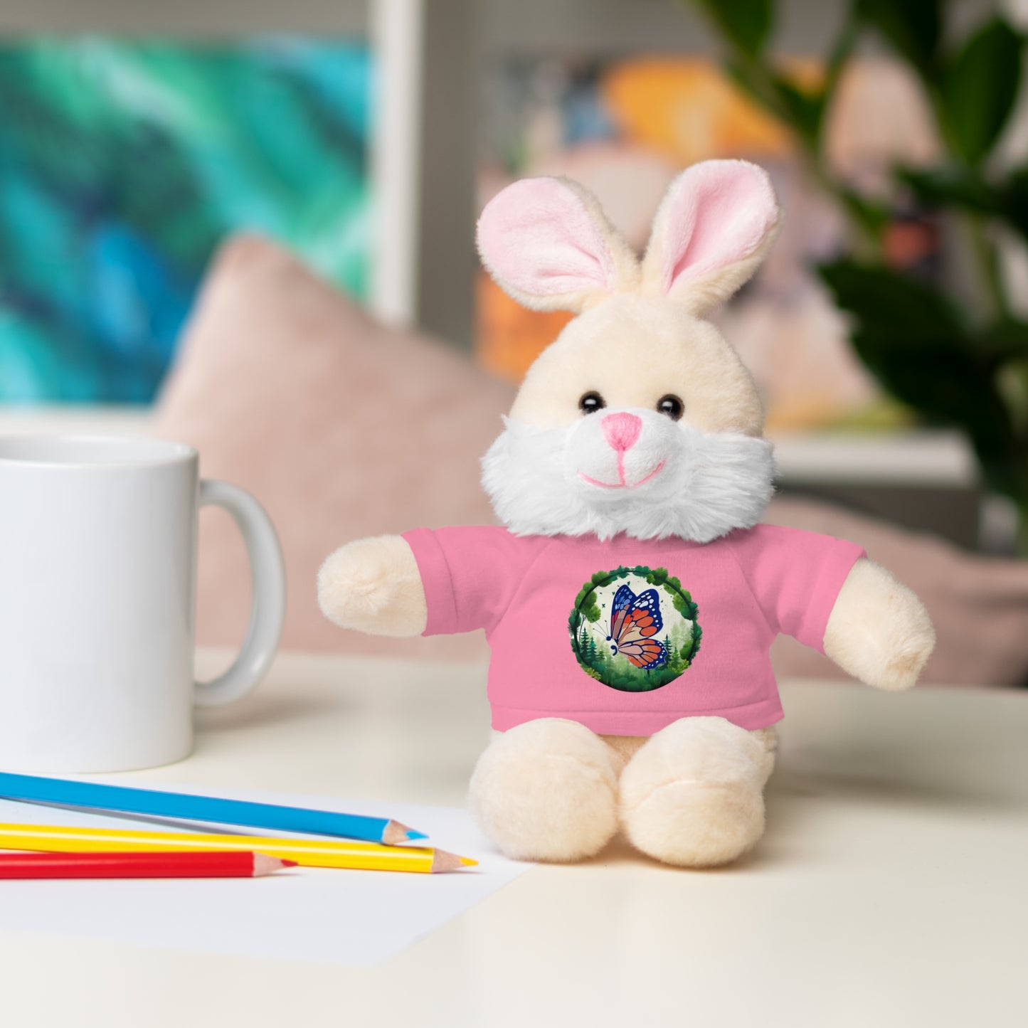 Semi-Colon Butterfly Stuffed Animals with Tee