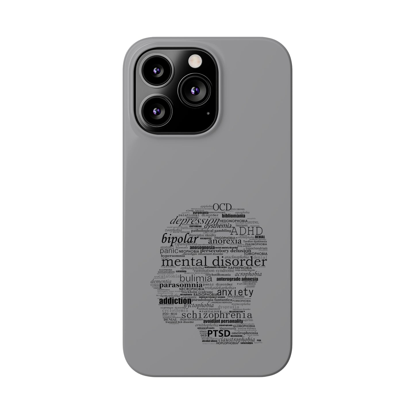 Mental Disorder Silhouette Slim Phone Cases