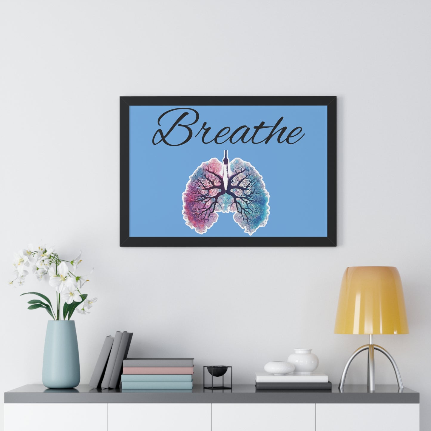 Breathe Framed Horizontal Poster