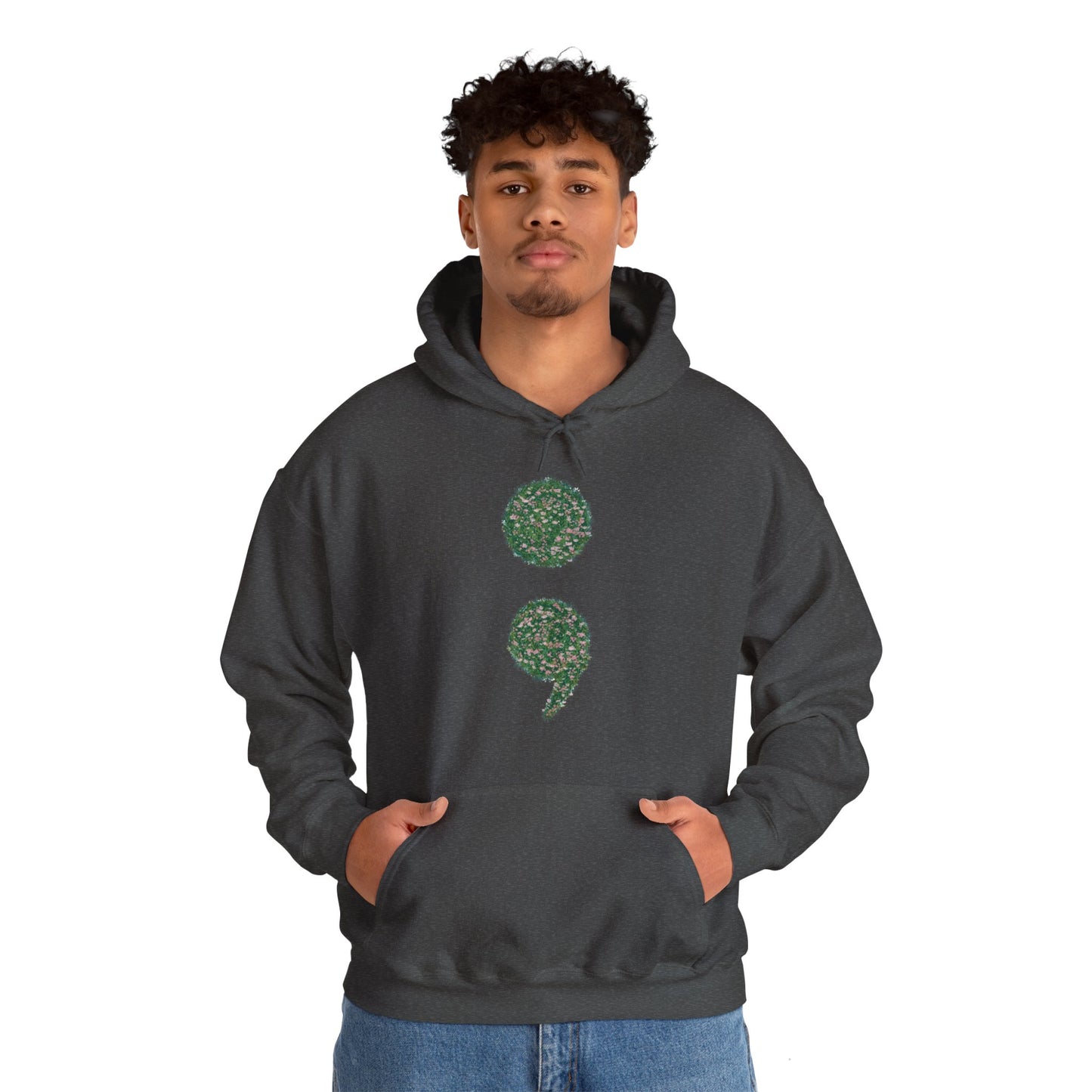 Flowers Semi-Colon Heavy Blend™ Hooded Sweatshirt