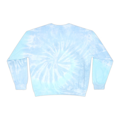 Positivity is a Superpower Female Superhero Unisex Tie-Dye Sweatshirt