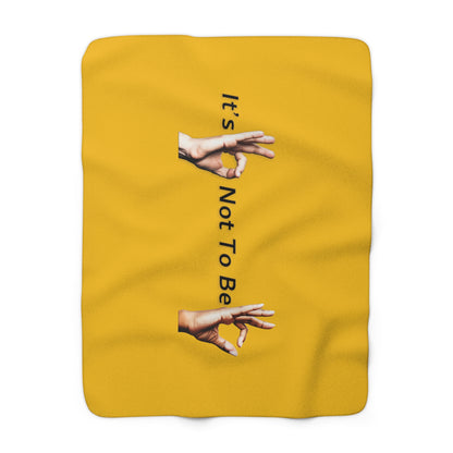 It's OK Not To Be OK Hands Sherpa Fleece Blanket