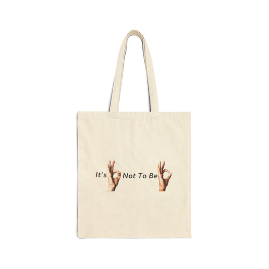 It's OK Not To Be OK Hands Cotton Canvas Tote Bag