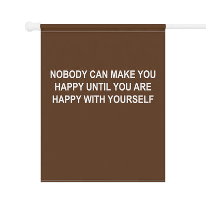 Happy with Yourself Garden & House Banner