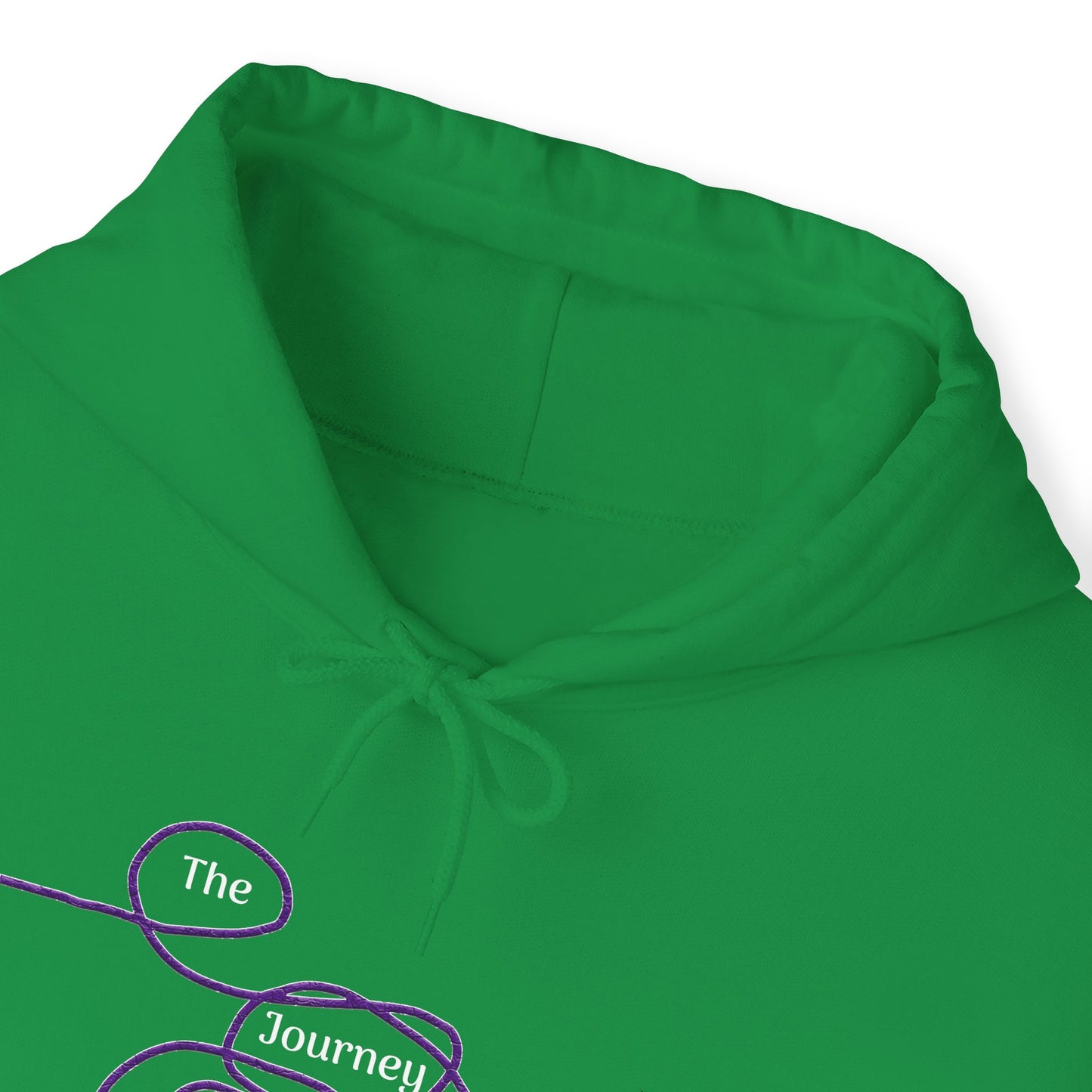 The Journey is Never Linear Heavy Blend™ Hooded Sweatshirt