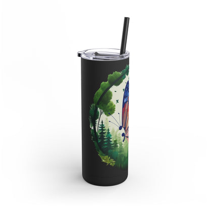 Semi-Colon Butterfly Skinny Matte Tumbler, 20oz