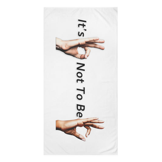 It's OK Not To Be OK Hands Mink-Cotton Towel