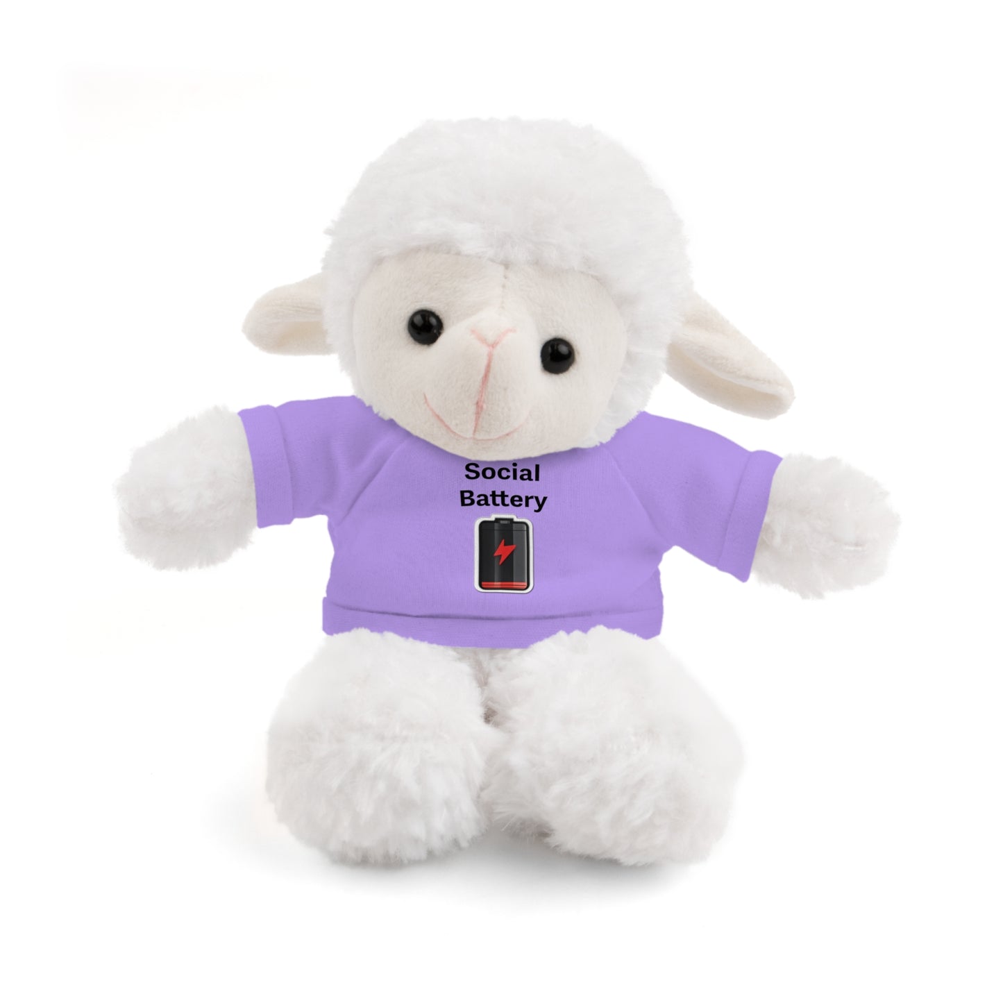 Social Battery Low Stuffed Animals with Tee