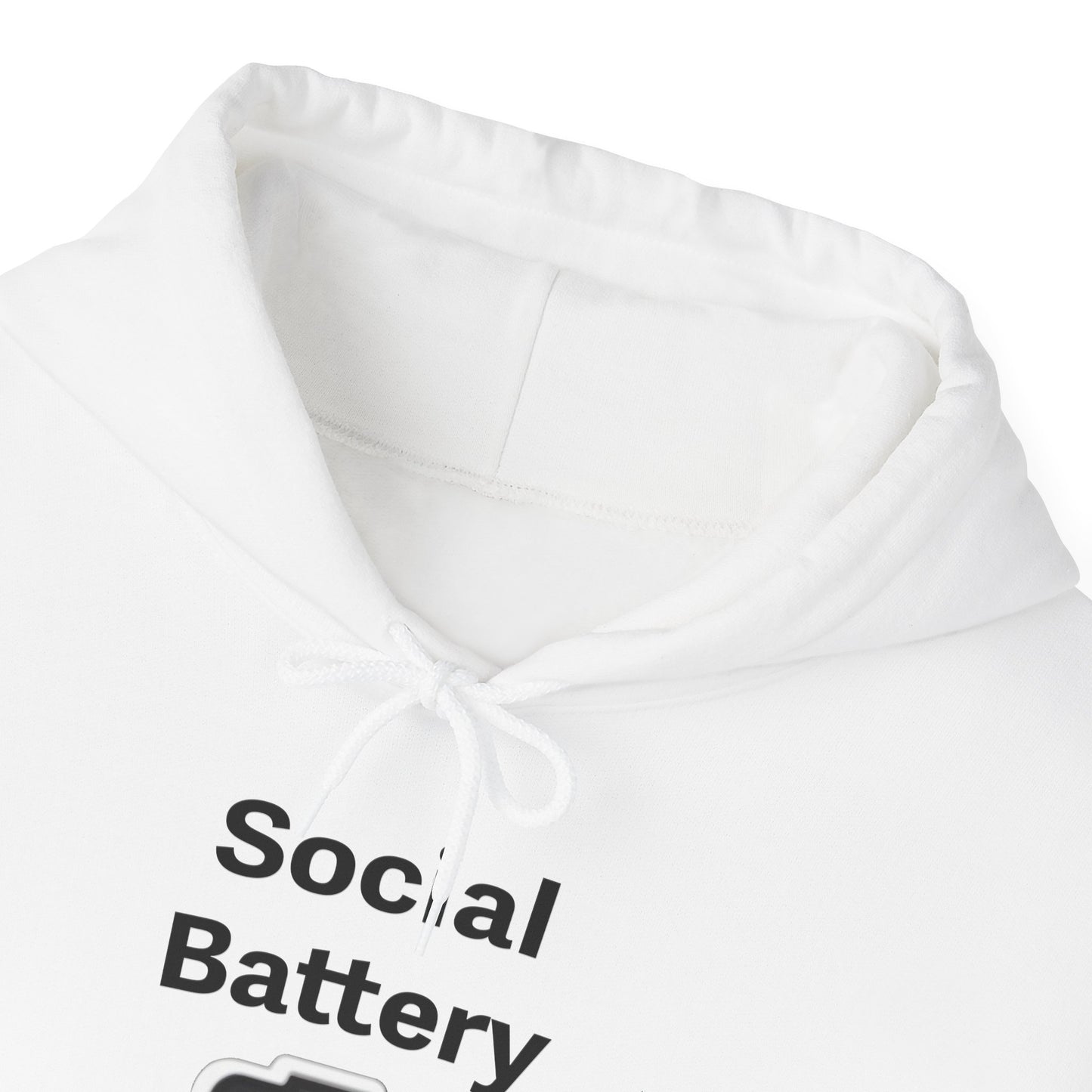 Social Battery Low Heavy Blend™ Hooded Sweatshirt