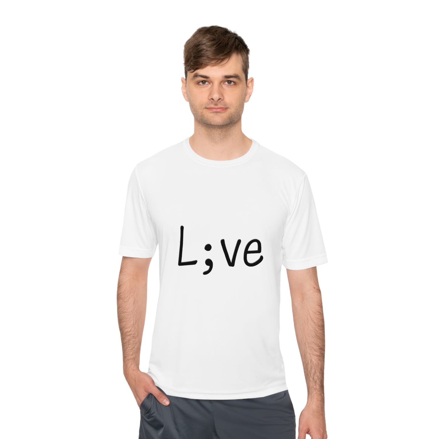 Semi-Colon L;ve Moisture Wicking Tee