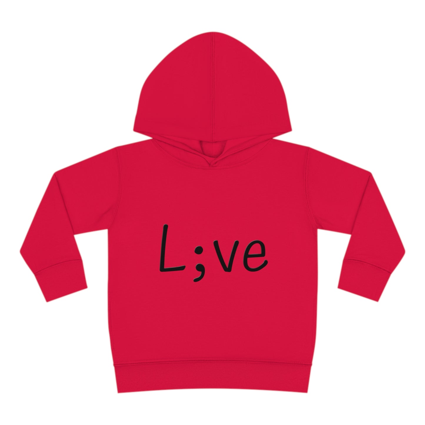 Semi-Colon L;ve Toddler Pullover Fleece Hoodie