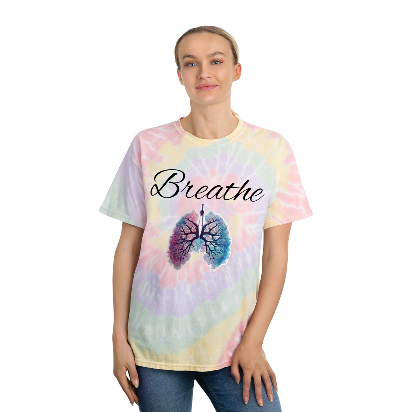 Breathe Tie-Dye Tee, Spiral