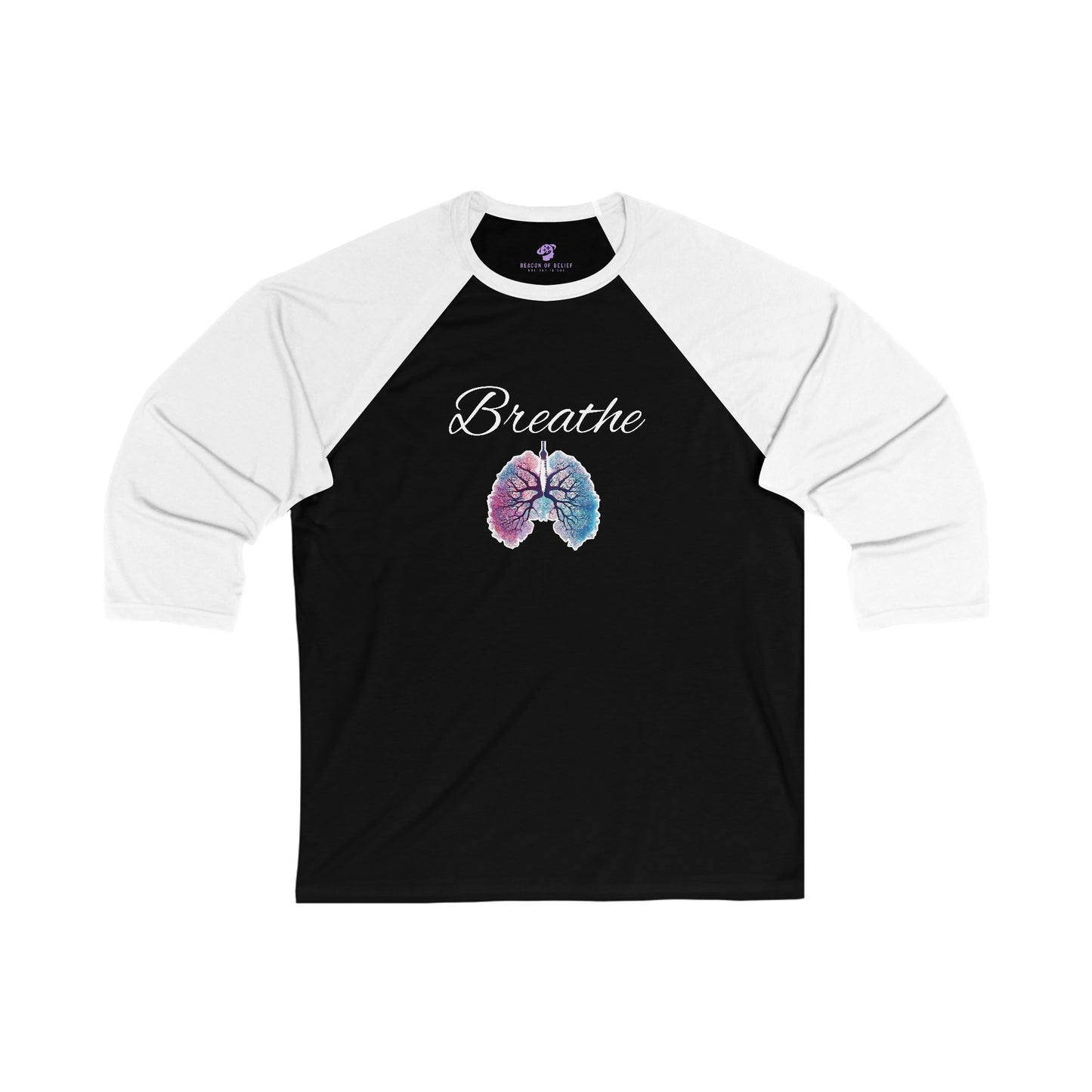 Breathe Unisex 3\4 Sleeve Baseball Tee