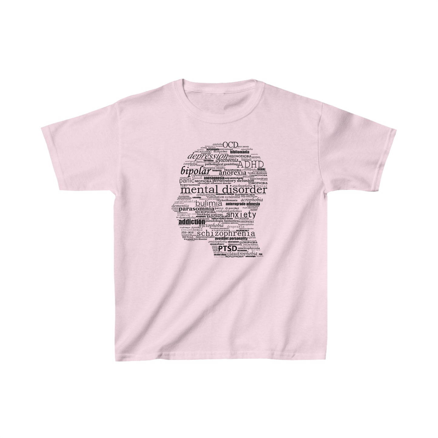 Mental Disorder Silhouette Kids Heavy Cotton™ Tee