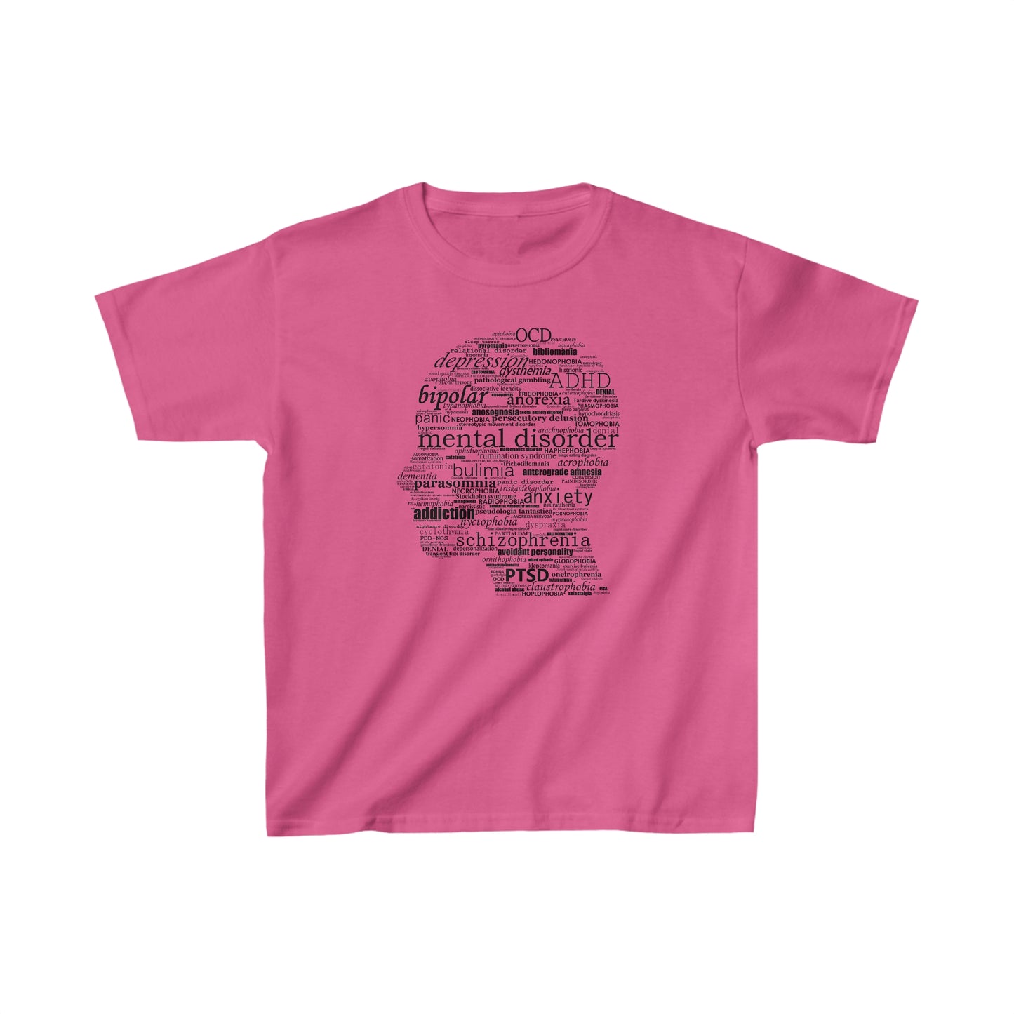 Mental Disorder Silhouette Kids Heavy Cotton™ Tee