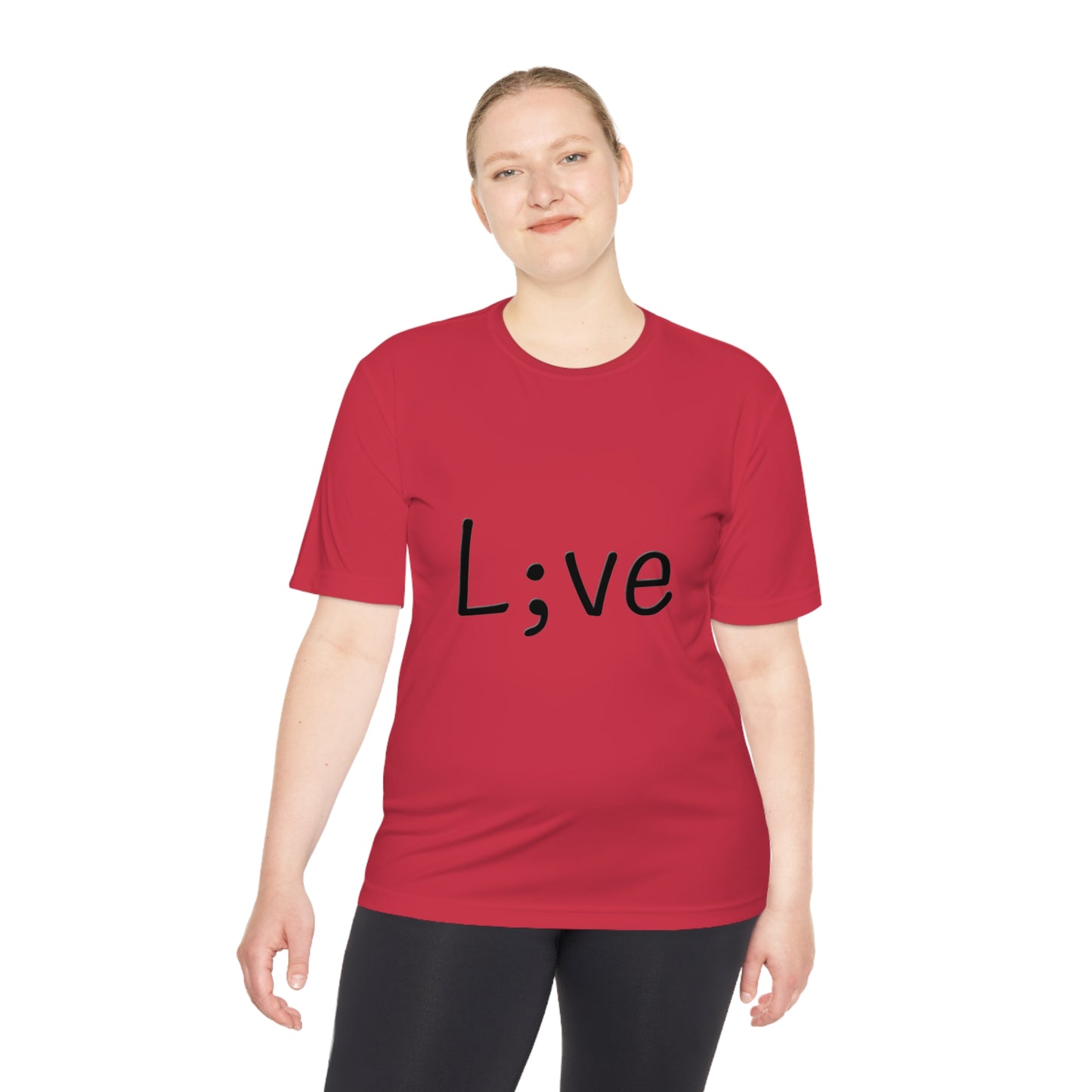 Semi-Colon L;ve Moisture Wicking Tee